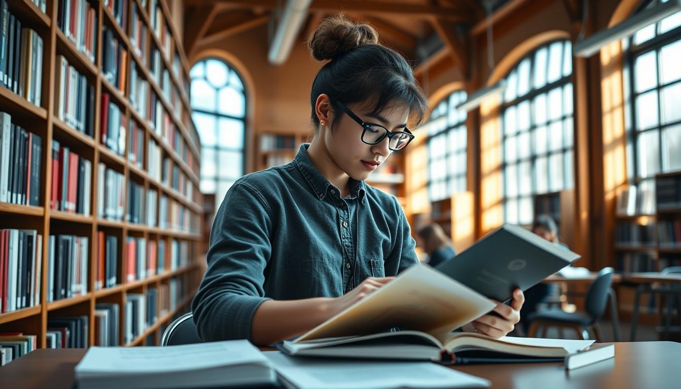 University campus and scholarly atmosphere in London